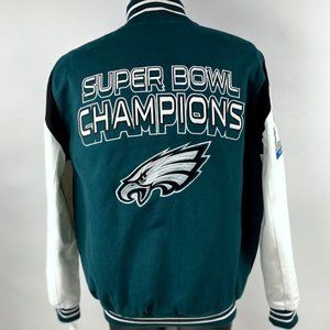 Fall 2023 PHILADELPHIA EAGLES SUPER BOWL LII CHAMP JACKET 3X 4X 5X 6X